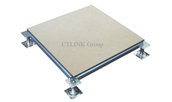 Ceramic steel raised floor